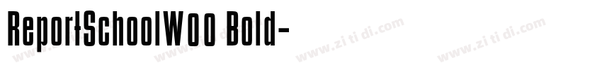 ReportSchoolW00 Bold字体转换